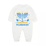 Christmas Matching Family Pajamas This is My Happy Hanukkah Blue Pajamas Set