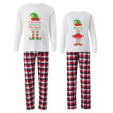 Couple Matching Christmas Pajamas Christmas Elf Loungwear White Pajamas Set