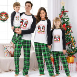 Christmas Matching Family Pajamas Funny No Peeking Penguins Green Pajamas Set