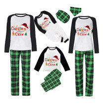 Christmas Matching Family Pajamas Gingerbread Christmas Crew Green Pajamas Set