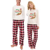 Couple Matching Christmas Pajamas His Or Her Otter Half Loungwear White Pajamas Set