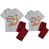 Couple Matching Christmas Pajamas His Or Her Otter Half Loungwear Short Pajamas Set