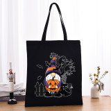 Halloween Eco Friendly CuPumpkins Gnomie Handle Canvas Bottomless Tote Bag