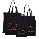 Halloween Eco Friendly The Boo Crew Cat Handle Canvas Bottomless Tote Bag