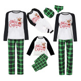 Christmas Matching Family Pajamas Merry Christmas Snowflake Deer Green Pajamas Set