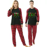 Couple Matching Christmas Pajamas Merry Bright Loungwear White Pajamas Set