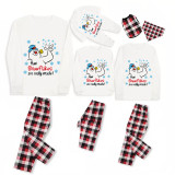 Christmas Matching Family Pajamas Funny Snowman How Snowflakes are Really Made White Pajamas Set