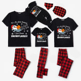 Christmas Matching Family Pajamas Funny It's So Code Outside Farted Snowflakes Black Pajamas Set