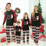 Christmas Matching Family Pajamas Funny Flying Penguins How Snowflakes are Really Made Red Black Pajamas Set