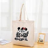 Halloween Eco Friendly Cartoon Mouse Handle Canvas Tote Bag