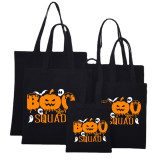 Halloween Eco Friendly BOO Squad Handle Canvas Bottomless Tote Bag