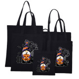 Halloween Eco Friendly CuPumpkins Gnomie Handle Canvas Bottomless Tote Bag