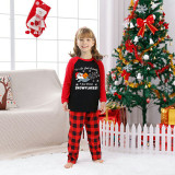Christmas Matching Family Pajamas Funny It's So Code Outside Farted Snowflakes Red Black Pajamas Set