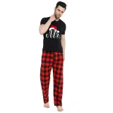 Couple Matching Christmas Pajamas Christmas Hat Mr & Mrs. Loungwear Short Pajamas Set