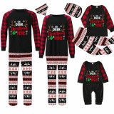 Christmas Matching Family Pajamas Christmas Deer Is Here Reindeer Pants Black Pajamas Set