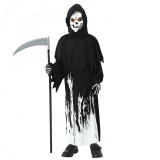 Halloween Luminous Death Robe Horror Prints Costume with Mask