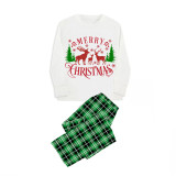 Christmas Matching Family Pajamas Christmas Family Elk Green Pajamas Set