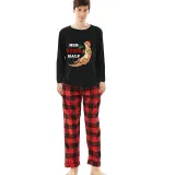 Couple Matching Christmas Pajamas His Or Her Otter Half Loungwear Black Pajamas Set