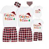 Christmas Matching Family Pajamas Gingerbread Christmas Crew Short Pajamas Set