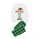 Christmas Matching Family Pajamas Daddy Mommy Elf Green Pajamas Set