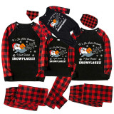Christmas Matching Family Pajamas Funny It's So Code Outside Farted Snowflakes Black Pajamas Set