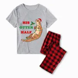 Couple Matching Christmas Pajamas His Or Her Otter Half Loungwear Short Pajamas Set