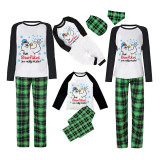 Christmas Matching Family Pajamas Funny Snowman How Snowflakes are Really Made Green Pajamas Set