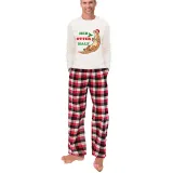 Couple Matching Christmas Pajamas His Or Her Otter Half Loungwear White Pajamas Set