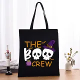 Halloween Eco Friendly The Skull Crew Handle Canvas Bottomless Tote Bag