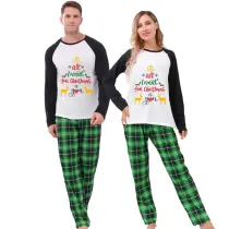 Couple Matching Christmas Pajamas All I Want For Christmas Loungwear Green Pajamas Set