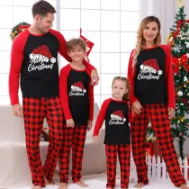 Christmas Matching Family Pajamas Christmas Tree Red Black Pajamas Set