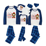 Christmas Matching Family Pajamas Funny Elf Snowflakes are Really Made Blue Pajamas Set