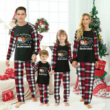 Christmas Matching Family Pajamas Funny It's So Code Outside Farted Snowflakes Red Black Pajamas Set