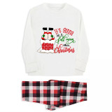Christmas Matching Family Pajamas Funny It's Gonna Be A Fully Moon This Christmas White Pajamas Set