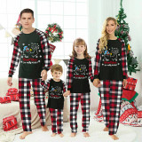 Christmas Matching Family Pajamas Funny Snowman How Snowflakes are Really Made Red Black Pajamas Set