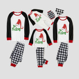 Christmas Matching Family Pajamas Funny No Peeking Santa Gray Pajamas Set