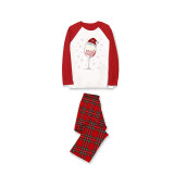 Christmas Matching Women Pajamas Goblet Snowflakes Female Red Pajamas Set