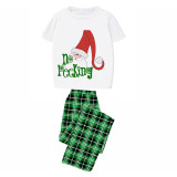 Christmas Matching Family Pajamas Funny No Peeking Santa Green Pajamas Set
