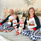 Christmas Matching Family Pajamas Funny Silly Santa Snowflakes Gray Pajamas Set
