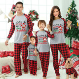 Christmas Matching Family Pajamas Funny Wish You Merry Christmas Gray Pajamas Set