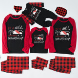 Christmas Matching Family Pajamas Funny Christams Bear Just Farted Snowflakes Red Black Pajamas Set