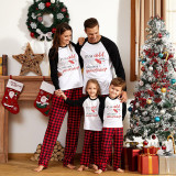 Christmas Matching Family Pajamas Funny Christams Bear Just Farted Snowflakes White Pajamas Set