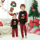Christmas Matching Family Pajamas Funny Missing Elf Call Santa Black Pajamas Set
