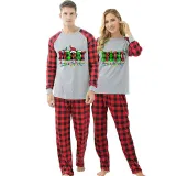 Couple Matching Christmas Pajamas Merry Bright Loungwear White Pajamas Set