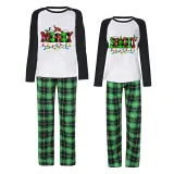 Couple Matching Christmas Pajamas Merry Bright Loungwear Green Pajamas Set
