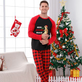 Couple Matching Christmas Pajamas His Or Her Otter Half Loungwear Black Pajamas Set