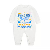 Christmas Matching Family Pajamas This is My Happy Hanukkah Blue Pajamas Set