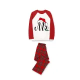 Couple Matching Christmas Pajamas Christmas Hat Mr & Mrs. Loungwear Green Pajamas Set