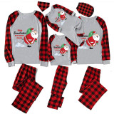 Christmas Matching Family Pajamas Funny Santa How Snowflakes are Really Made Gray Pajamas Set