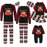 Christmas Matching Family Pajamas Merry Christmas Santa Gift Truck Reindeer Pants Pajamas Set